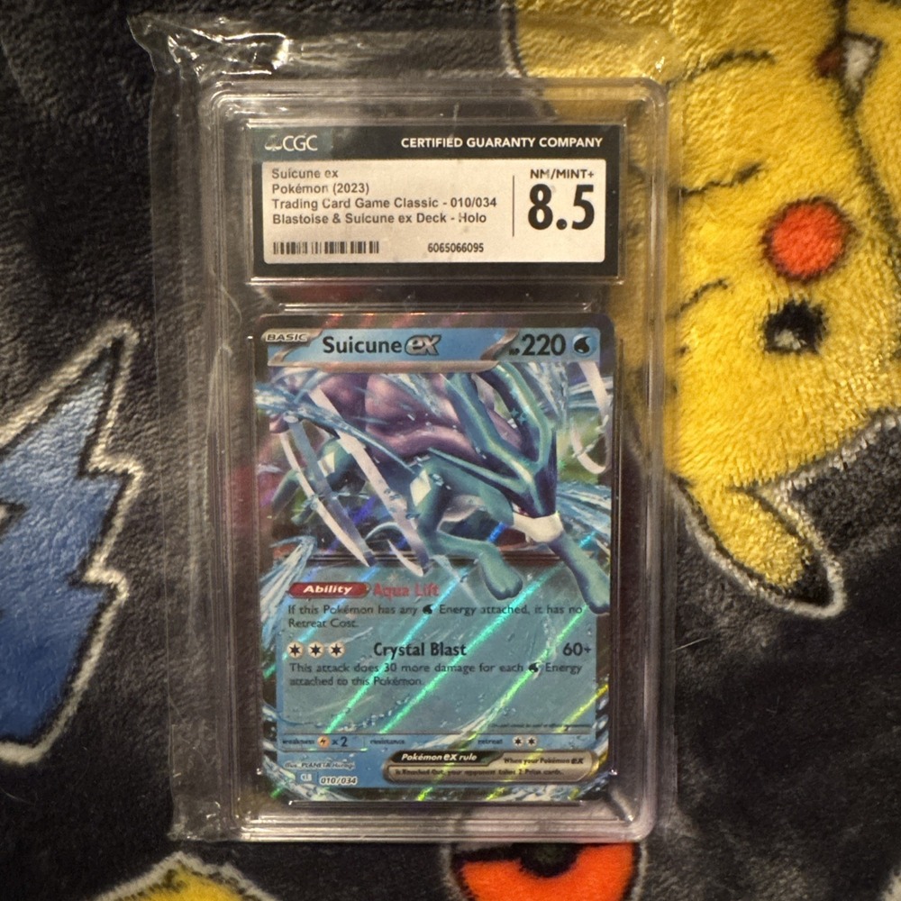 2023 POKEMON TRADING CARD GAME CLASSIC #010/034 SUICUNE EX CGC 8.5